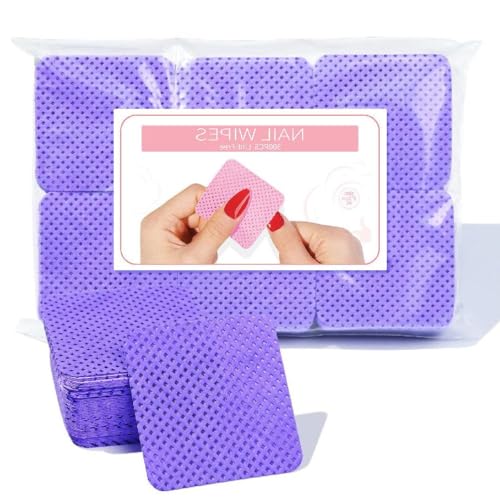 300Pcs Lint Free Wipes Nail Art Acrylic Gel Remover Wipes Nails Polish Pad DIY Nail Wipe Lint Free Absorbent Nail Wipes Nails Polish Remover Pads Gel Removal Soft Pads von Morain