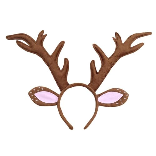 Adult Reindeer Antler Headband Woman Hair Hoop Makeup Christmas Taking Photos Carnival Party Headpiece Christmas Headbands For Adults Christmas Headbands For Women Christmas Party Headbands von Morain