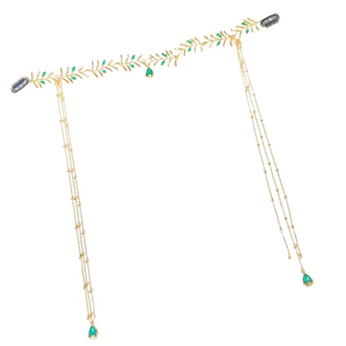 Antike Stile, Quasten, Kopfschmuck, zarte Quasten, Stirnband mit Blatt-Design, für Braut und Modeliebhaber von Morain