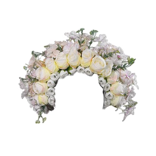 Elegante Damen-Haargummis, schöne Blume, Kopfschmuck, zarte Blumen-Haarspange, Ornament von Morain