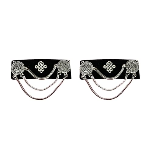 Ethnische Mongolische inspirierende Fussel-Haarspange mit Quasten und aufwendigen Strass-Details für Hochzeiten und Festivals von Morain