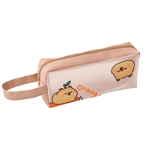 Federmäppchen mit Cartoon-Tiermotiv, großes Fassungsvermögen, wasserabweisend, Stift-Organizer für Studenten, Frauen, Reise-Make-up-Tasche, Cartoon-Tier-Stift von Morain