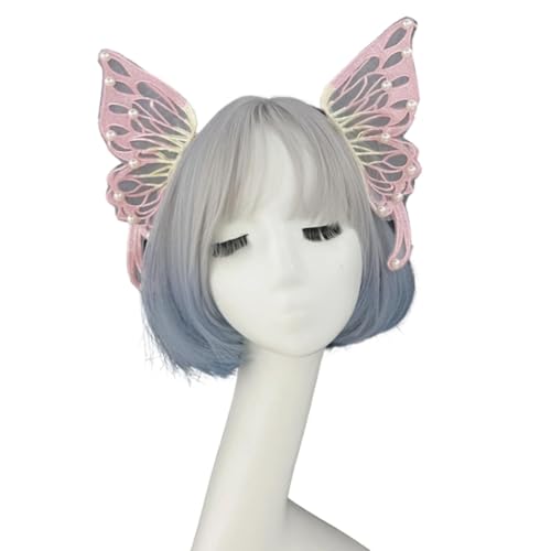 Gothic Butterfly Hair Schmuck Kristallperlen Schmetterling Haarband Schmetterling Kopfstück Für Rollenspiele Und Fotoshootings Schmetterlingsblume Kopfstück Renaissances Accessoire von Morain