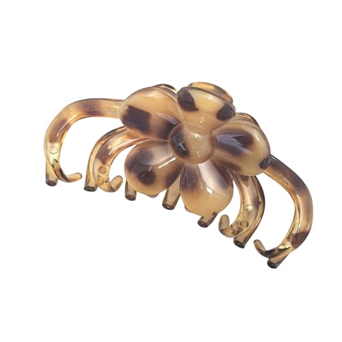 Große Haarklammer mit Leopardenmuster, rutschfeste Haarklammer für langes Haar, praktisches ABS-Mode-Accessoire, lange Klaue für Damen von Morain