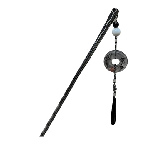 Haarnadel mit fließenden Quasten und Schmetterlings-Anhänger, lockiges Haar, Kopfschmuck, Accessoire im chinesischen Stil, Haarspange, Schmuck für Damen von Morain