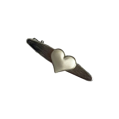 Haarspangen mit mattem Herz, keine Biegung, Entenschnabel-Clip, Styling-Haarspangen für Frauen und Mädchen, Haar-Accessoires von Morain