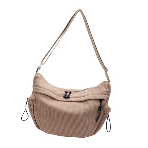 Halbmond-Umhängetasche mit Halbmond-Form, mehrere Taschen, Slouchy Dumpling Hobos für Damen, Halbmond-Crossbody-Tasche für Damen, khaki, One Size von Morain