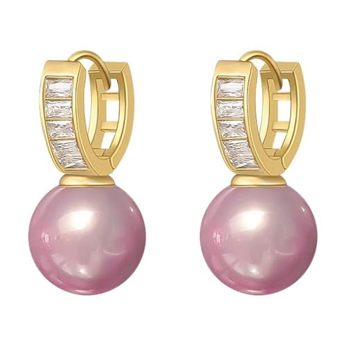 Mehrzweck-Süßwasserperlen-Ohrringe aus stabilen Kupfermaterialien, angenehm zu tragen und stilvoll für moderne Frauen im Alltag von Morain