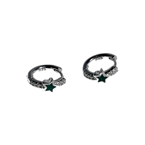 Mode Kupferstar Hoop Ohrringe Piercing Schmuck Fünf Punkte Star Rund Ohrring Für Frauen Girl Ohrschnalle Clip Hoop Ohrringe Für Frauen von Morain