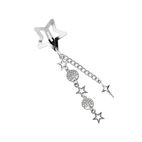 Modische Haarspange aus robuster Legierung mit Sternkette, Haarschmuck für Eleganz zu Freizeitkleidung und besonderen Anlässen von Morain