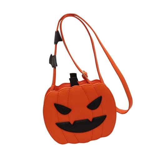 Morain Auffällige Halloween-Kürbis-Umhängetasche, lässige Schultertasche für Kostümpartys und zum Ausgehen, Kürbis-Umhängetasche, D, One Size Morain Auffällige Halloween-Kürbis-Umhängetasche, lässige Schultertasche für Kostümpartys und zum Ausgehen, Kürbis-Umhängetasche, D, One Size von Morain