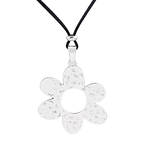 Morain Blumenherz Anhänger Seil Halshalskette Für Frauen Elegante Minimalistische Ungewöhnlicher Langer Nackenketten Juwely Einzigartige Halskette von Morain