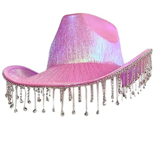 Morain Cowboyhut mit Strasssteinen, Cowboyhut, Cowgirl, Junggesellinnenabschied, Brautparty, Brautparty, Cowboy Morain Cowboyhut mit Strasssteinen, Cowboyhut, Cowgirl, Junggesellinnenabschied, Brautparty, Brautparty, Cowboy von Morain