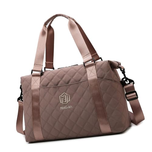 Morain Damen-Reisetasche mit großem Fassungsvermögen, für kurze Reisen, mit einfacher Befestigung am Koffergriff, Fitnessstudio, Kaffeebraun, 9.36x8.4483in, Schulterhandtasche Morain Damen-Reisetasche mit großem Fassungsvermögen, für kurze Reisen, mit einfacher Befestigung am Koffergriff, Fitnessstudio, Kaffeebraun, 9.36x8.4483in, Schulterhandtasche von Morain