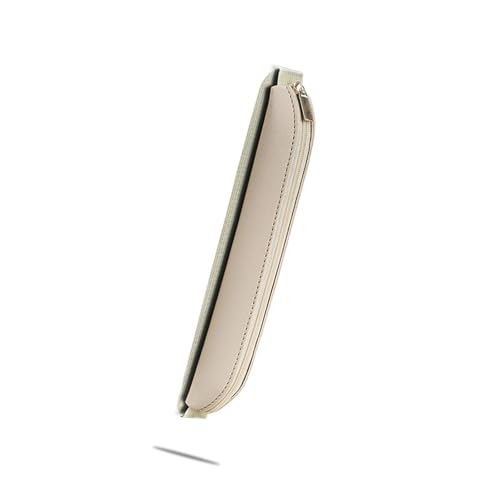 Morain Federmäppchen aus PU-Leder mit verstellbarem Gummiband, Notizbuch-Federmäppchen für Planer, Ordner, Bücher, Reisetasche, Bienenweiß von Morain