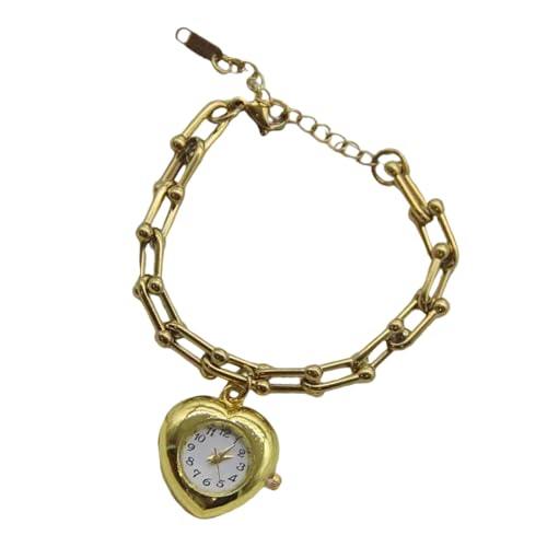 Morain Fransen aus Legierung mit stilvollen Taschenuhr-Details und verstellbarem Kettenglied, handgefertigtes Handgelenk-Accessoire, gold, Einheitsgröße von Morain