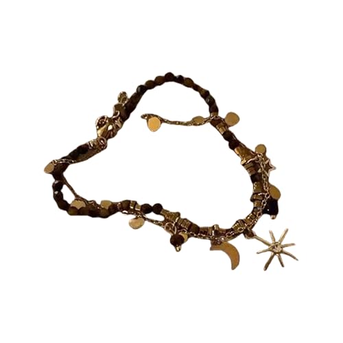 Morain Naturstein Armbänder Mode Handgelenk Schmuck Freundschaft Schmuck Vintage Steinarmband Perlen Textur Für Hand Doppelschicht Armband von Morain