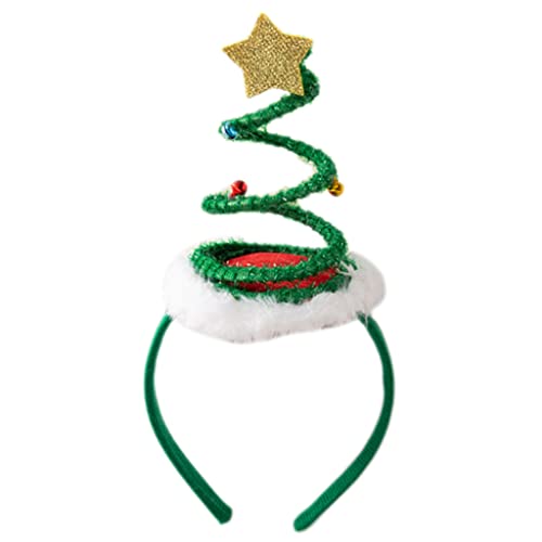 Morain Stirnbänder, Weihnachten Springy Coil Tree Hair Bands Tree Headband Party Decoration Supplies for Creative Holiday Hair Styling Pr von Morain