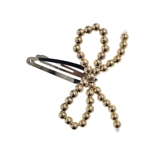 Nachahmung Von Perlen Schleife Haarnadel Stilvolle Metall Schleife Haarspangen Zarte Haarschmuck Für Frauen Haare Dekoration Bequemes Haarschmuck von Morain