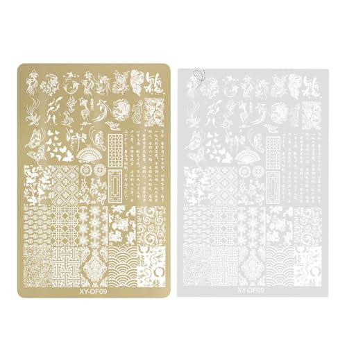 Nägel Kunst Stempel Templat von Morain