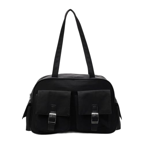 New Styles Nylon Tote Bag Large Capacity Multi-Pocket Shoulder Bag Waterproof Casual Handbag For Women Men Work Tra Large Capacity Shoulder, Schwarz , One Size von Morain