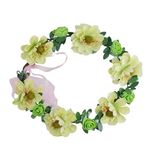 Rosenkrone, Blumenkranz, Haarkranz mit verstellbarem Band, für Festivals, Zuhause, Outdoor-Dekorationen von Morain