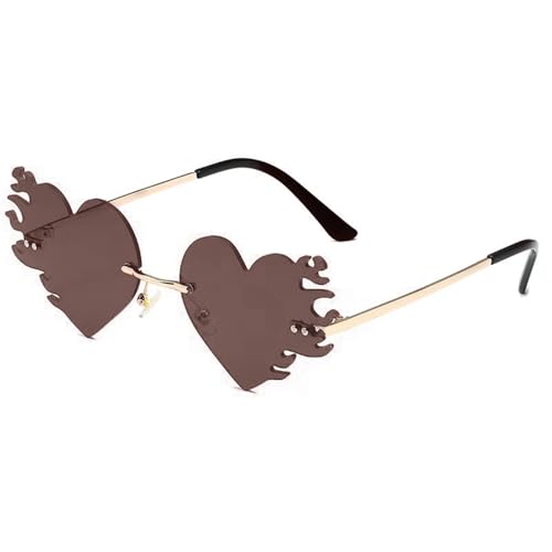 Stilvolle Sonnenbrille für Mädchen und Jungen, Foto-Requisiten, Reisen, stilvolle Schattierungen, rahmenlose Brille, für Mädchen und Jungen, Schattierungen, Flammenbrille, braun Stilvolle Sonnenbrille für Mädchen und Jungen, Foto-Requisiten, Reisen, stilvolle Schattierungen, rahmenlose Brille, für Mädchen und Jungen, Schattierungen, Flammenbrille, braun von Morain