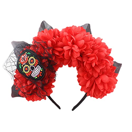 Stirnbänder, Blumen-Stirnband, Simulationsblumenkopfbedeckung für Halloween, Party, Karneval, Maskerade, Cosplay, Kopfschmuck, Partyzubehör von Morain