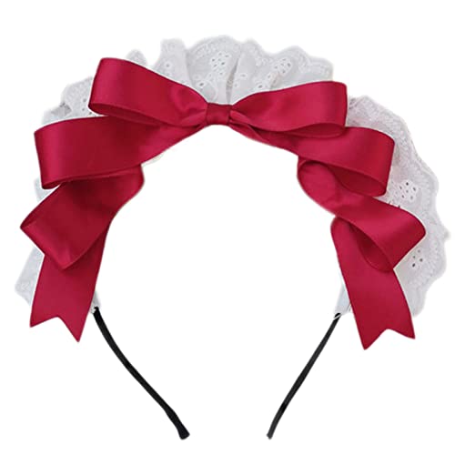 Stirnbänder, Schleifen Stirnband Lolit Stirnband Bögen Lolit Kopfschmuck Schleifen Haarband Bowtie Stirnband Dienstmädchen Kopfschmuck Bowknot Stirnband von Morain