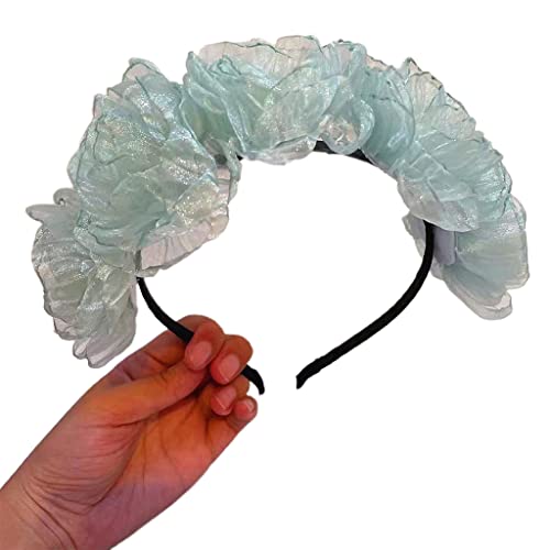 Stirnbänder, Spitze Blume Stirnbänder Mesh Spitze Haarband Vintage Stirnband Elegante Foto Requisiten Tanz Party Bühne Show Geschenk Kopfbedeckung von Morain