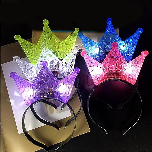 Stirnbänder, fluoreszierend, mehrere Formen, Stirnband für Frauen, Weihnachten, leuchtender Haarreif, Karneval, Konzerte, Party, Haarband für Damen von Morain