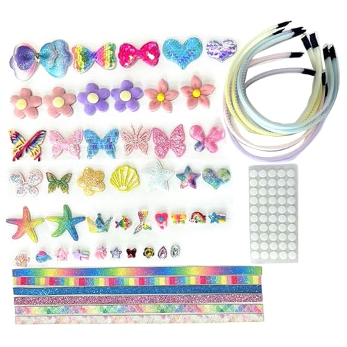 Stirnbänder, funkelnde Diy Stirnband Kits für Mädchen Kreative Handwerk Freundschaft Hairhoop Making Material Set für Kinder 5 12 Party Requisiten von Morain