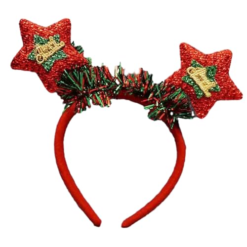 Stirnbänder, funkelndes Weihnachts-Stirnband für Damen und Mädchen, tägliches Tragen, Foto-Requisiten, Party, Kostüm, Cosplay, Haar-Accessoires von Morain