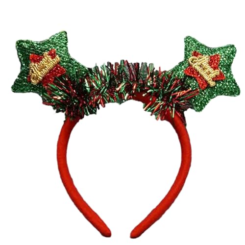 Stirnbänder, funkelndes Weihnachts-Stirnband für Damen und Mädchen, tägliches Tragen, Foto-Requisiten, Party, Kostüm, Cosplay, Haar-Accessoires von Morain