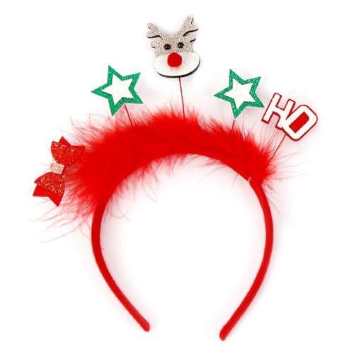 Stirnbänder, funkelndes Weihnachts-Stirnband für Damen und Mädchen, tägliches Tragen, Foto-Requisiten, Party, Kostüm, Cosplay, Haar-Accessoires von Morain