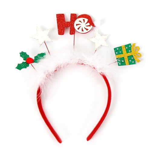 Stirnbänder, funkelndes Weihnachts-Stirnband für Damen und Mädchen, tägliches Tragen, Foto-Requisiten, Party, Kostüm, Cosplay, Haar-Accessoires von Morain