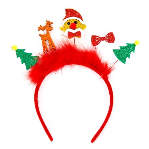 Stirnbänder, funkelndes Weihnachts-Stirnband für Damen und Mädchen, tägliches Tragen, Foto-Requisiten, Party, Kostüm, Cosplay, Haar-Accessoires von Morain