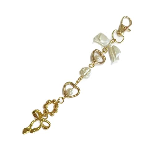 Stylish Perle Schlüsselkette Ästhetischer Charme Mode Bag Anhänger Elegantes Schlüsselhalter Geldbeutel Accessoire Für Taschen Und Geldbörsen Stylish Purse Accessoire von Morain