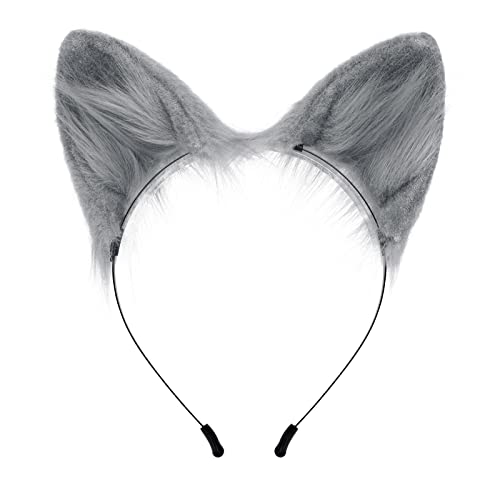 Unisex-Haarreif mit niedlichem Cartoon-Motiv für Ohren, mehrfarbig, für Make-up, Live-Übertragung, Weihnachten, Party, Kopfschmuck, Plüsch-Haarreifen von Morain