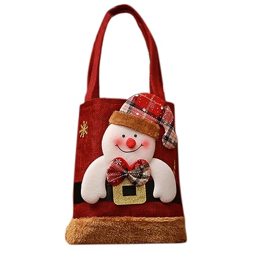 Weihnachtliche Süßigkeiten-Tragetasche für Kinder, niedlich, dekorative Tasche, kleine Gegenstände, Halter für Partys, süßes Süßigkeiten-Geschenk mit mehreren Mustern, dekorative Tasche von Morain