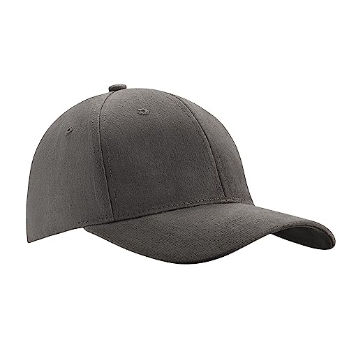 Herren Baseball Cap Kappe Baseball Cap Mütze Hut 100% Baumwolle Schirmkappe 6P (Graphite - Schnalle) von Moraj