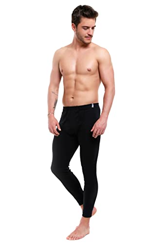 Moraj Herren Lange Unterhose Leggings Thermohose Männer Funktionwäsche 1600-001 (as3, Alpha, x_l, Regular, Regular, Schwarz) von Moraj