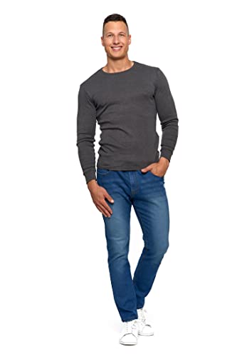 Moraj Herren Thermo Unterhemd Unterwäsche Langarm Lange Funktionswäsche 1600-001 (as3, Alpha, l, Regular, Regular, Graphite) von Moraj