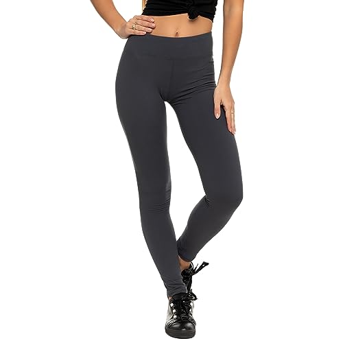 Moraj Leggings 1000-018 Damen Leggins mit Hochstaat ohne Seitennaht Blickdicht mit hoher Taille S-3XL (L/XL, Grau) von Moraj