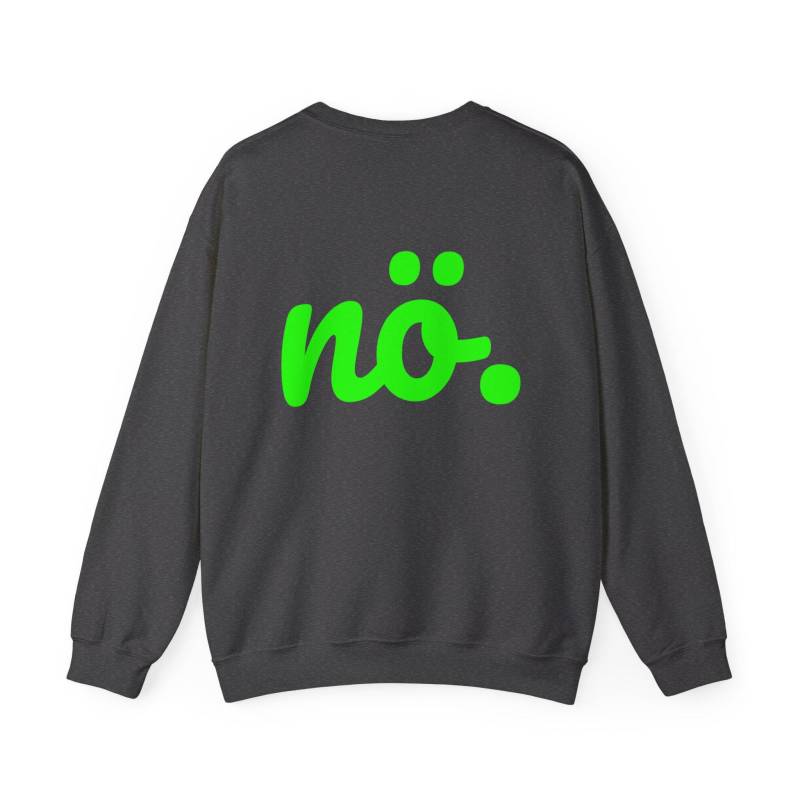 Nö Sweatshirt Unisex, Nein Pullover, Neon Grün, Nö. Shirt von Morawafamily
