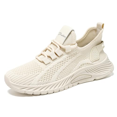 Morbuy 2024 Schnürung Damen Sneakers Laufschuhe Leichtgewichts Atmungsaktiv Frauen Joggingschuhe Weiche Schuhe Fußballschuhe Casual Größe Fashion für Trekking Workout Running von Morbuy