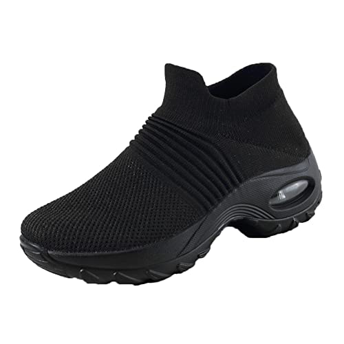 Morbuy Damen Sneakers Laufschuhe Leichtgewichts Weiche Atmungsaktiv Frauen Joggingschuhe Fashion Casual Schuhe Fußballschuhe Große Größe Für Trekking Running Workout von Morbuy