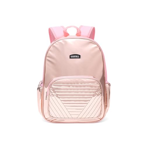 Morbuy Kinder Schule Rucksack Mädchen Jungen, Laser Drucken Handtaschen-Rucksack für Arbeit Business Reisen, Wasserdicht Schulrucksack Lehrertasche für Herren Damen (Rosa) von Morbuy