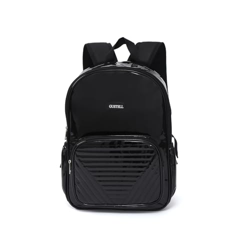 Morbuy Kinder Schule Rucksack Mädchen Jungen, Laser Drucken Handtaschen-Rucksack für Arbeit Business Reisen, Wasserdicht Schulrucksack Lehrertasche für Herren Damen (Schwarz) von Morbuy