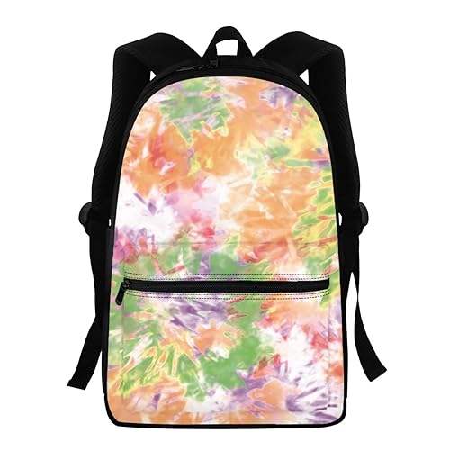 Morbuy Rucksack Schule Kinder, Tie Dye Stil Kinderrucksack Schulrucksack Jungen Mädchen Teenager Schultasche Backpack Schultaschen Wasserdicht Leichtgewicht für Schule (Bunt) von Morbuy